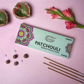 img 3 attached to 100% Pure Organic Natural Hand Rolled Raajsee Patchouli Incense Sticks - Chemical-Free 100gm Pack for Church, Aromatherapy, Relaxation, Meditation, Positivity & Sensual Therapy