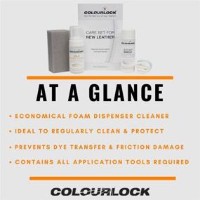 img 1 attached to 🛡️ COLOURLOCK Leather Protection Kit: Guard Against Ink and Dye Transfer, Friction Damage on Car Interiors, Furniture, Apparel, Shoes, Bags, and Accessories. Includes Gentle Cleaner.