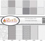 ella & viv by reminisce (elllx) 50 shades scrapbook collection kit, versatile multi-color palette logo