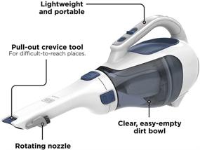 img 3 attached to 🔵 Highly Efficient BLACK+DECKER Dustbuster Handheld Vacuum - Cordless & Stylish Ink Blue Design (HHVI325JR22)