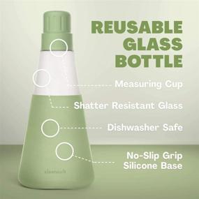 img 3 attached to 🧼 Cleancult Refillable Glass Laundry Detergent Dispenser, 20 oz – Eco-Friendly, Empty & Reusable Container