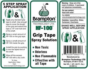 img 1 attached to 🏌️ Brampton HF-100 Golf Grip Tape Solvent: Non-Toxic & Non-Flammable Spray Solution