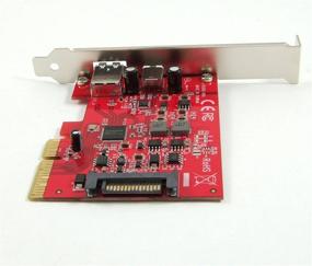 img 1 attached to 💻 Ableconn PU31-AC-2 USB 3.1 Gen 2 (10 Gbps) Type-C and Type-A PCIe x4 Host Adapter Card with ASMedia ASM3142 Chipset