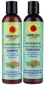 img 3 attached to Jamaican Black Castor Oil Shampoo & Conditioner by Tropic Isle Living