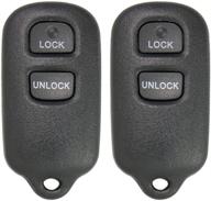 🚘 convenient keyless2go replacement car key fob 3 button (2 pack) - fcc hyq12bbx hyq12ban logo