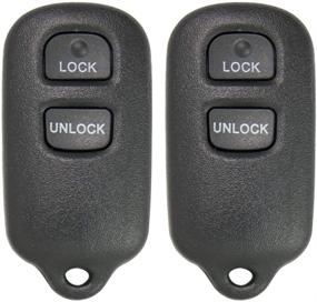 img 4 attached to 🚘 Convenient Keyless2Go Replacement Car Key Fob 3 Button (2 Pack) - FCC HYQ12BBX HYQ12BAN