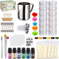 🕯️ 267-piece diy candle making kit: complete craft tools & supplies for candle making – pouring pot, beeswax, color dyes, fragrance oil, wicks, thermometer, tins, molds, spoon logo