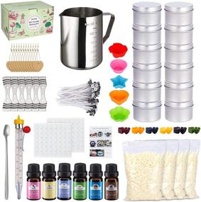 img 4 attached to 🕯️ 267-Piece DIY Candle Making Kit: Complete Craft Tools & Supplies for Candle Making – Pouring Pot, Beeswax, Color Dyes, Fragrance Oil, Wicks, Thermometer, Tins, Molds, Spoon