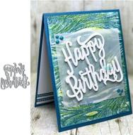 birthday letter metal die cuts for happy birthday party invitations - diy scrapbooking album decorative embossing paper dies, stencils, and cuttings for card making logo