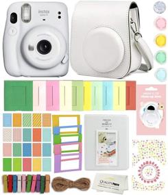 img 1 attached to 📸 Fujifilm Instax Mini 11 Camera Bundle - Ice White (Case, Album, and Additional Accessories Included)