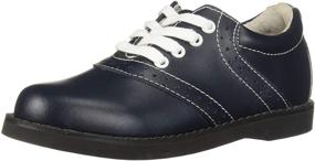 img 4 attached to Burgundy Oxford Little Girls' Shoes by Academie Gear: Classic Style meets Durability