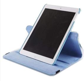 img 1 attached to Ipad 4Th Generation Case Rotating Ipad 3 Ipad 2 Case For Ipad Model A1458 A1430 A 1416 Md510Ll /A Mc979Ll/A With Screen Protector Stand Smart Covers Support Wake/Sleep Function (Blue)