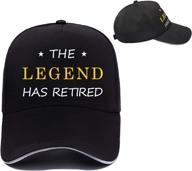 black retired baseball hat - retirement party supplies & gifts for dad's boss: the legendary retirement logo