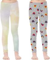 👖 v grin leggings stretch years – gray tie dyed girls' clothing: comfortable and trendy leggings for active girls logo