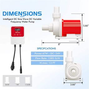 img 3 attached to JAJALE Eco Pump 1585 GPH