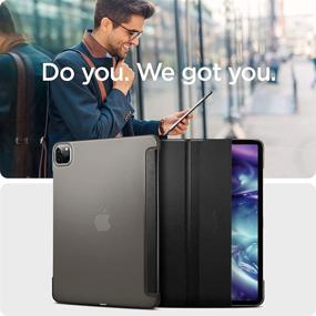 img 1 attached to Spigen Smart Fold: Protective iPad Pro 11 3rd Gen Case (2021) in Black