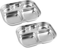 stainless steel divided plates tray логотип