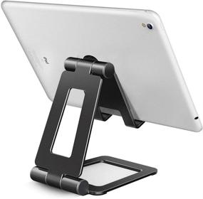 img 4 attached to 📱 Versatile Tablet Stand Holder for Desk - Adjustable iPad Stand, Cell Phone Stands, iPhone Stand, Nintendo Switch Stand - Compatible with iPad Pro, iPad Mini, and Tablets (4-10 inch)