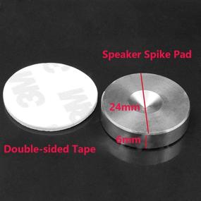 img 2 attached to 🔊 Улучшайте звуковую производительность с помощью MiCity Solid Stainless Steel Speaker Spike Pads Shoes feet 5#