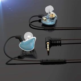 img 3 attached to 🎧 Premium BASN Bmaster Triple Drivers In-Ear Monitor Headphone - Ultimate Audio Quality for Audio Engineers & Musicians (Blue)