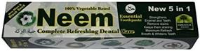 img 2 attached to 🦷 6 Pack of 6.5oz Neem Toothpaste - Mint & Black Seed - 5 in 1 Formula