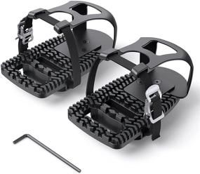 img 4 attached to 🚴 Peloton Bike and Bike+ Pedal Toe Cages - Adjustable Toe Clips Cage for Look Delta Pedals - Enhance Indoor Cycling Experience with Sneakers