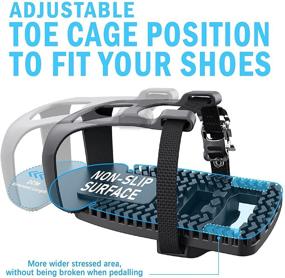 img 3 attached to 🚴 Peloton Bike and Bike+ Pedal Toe Cages - Adjustable Toe Clips Cage for Look Delta Pedals - Enhance Indoor Cycling Experience with Sneakers