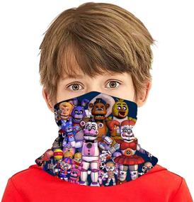 img 2 attached to 👾 Fun and Functional: 3D Face Mask Novelty Youth T-Shirt for Children Cartoon Characters