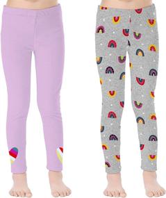 img 4 attached to 👖 V GRIN Leggings Stretch Years: Camo & Tie Dyed Girls' Clothing - Comfortable and Trendy!