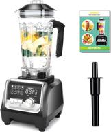 ommo professional countertop blender with built-in timer - high power smoothie maker for blending, chopping, grinding - 68oz cups included логотип