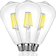 💡 800 lumens daylight filament bulb with dimmable feature logo