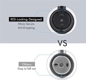 img 1 attached to KES Bathroom Towel Hook Robe Hook Shower Kitchen Wall Hanging Hooks - No Drill Wall Mount, Durable SUS 304 Stainless Steel, Matt Black (2 Pack) - A2164DG-BK-P2