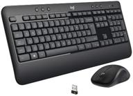 logitech mk540 advanced wireless keyboard and mouse set - uk english qwerty - 2.4 ghz technology logo