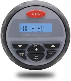 img 4 attached to 🔊 Herdio Waterproof Marine Gauge Radio Receiver System with Bluetooth, Digital Media Mp3, AM/FM/USB/RCA/AUX Support