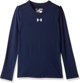 img 2 attached to 👚 Средний графитовый рукав подростковых девочек Under Armour - Одежда