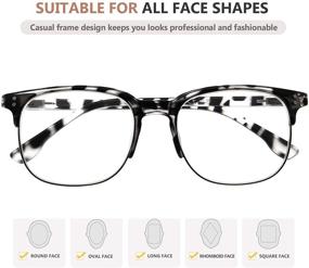 img 1 attached to Eyekepper Reading Glasses Semi Rim Eyeglasses Vision Care