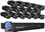 📷 enhanced stability: smonet 16 channel video surveillance system with 5mp security cameras & 2tb hard drive - remote viewing, night vision logo