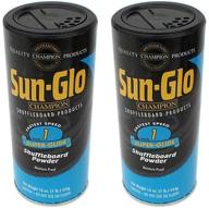 sun glo shuffleboard powder wax pack logo