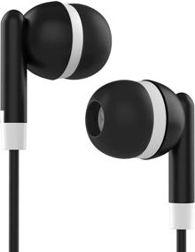 img 2 attached to 🎧 Maeline Bulk Earbuds - 10 Pack - Black: Affordable 3.5 mm Headphone Plug