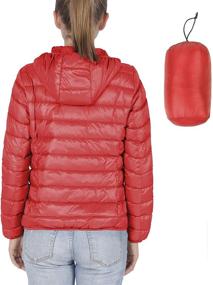 img 3 attached to KIRAKIRABOOM Lightweight Thermal Packable Hoodies for Women's Fashion