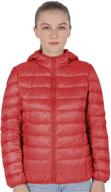 kirakiraboom lightweight thermal packable hoodies for women's fashion logo