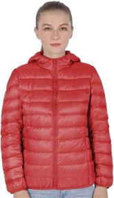 img 4 attached to KIRAKIRABOOM Lightweight Thermal Packable Hoodies for Women's Fashion