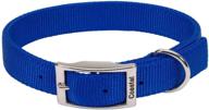 blue coastal pet double-ply nylon dog collar - 1-inch x 20-inch [quantity: 1] logo