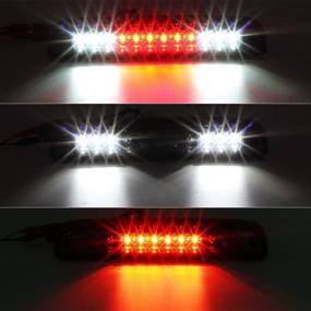 img 3 attached to Partsam 12 LED Smoke Lens Chrome Tail High Mount 3rd Brake Light for Ford Super Duty 1999-2016 & Ranger 1993-2011: Waterproof Replacement