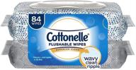 бумажные салфетки cottonelle для смывания, набор на 84 шт. - различные варианты упаковки (пачка из 4) логотип