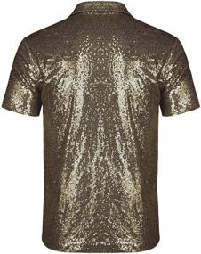 img 3 attached to 🍾 URRU Shirts Nightclub Metallic Champagne: High-Fashion Men's Clothing for Glamorous Nights