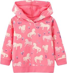 img 4 attached to 👧 Cute and Cozy Little Girl Sweatshirts for Everyday Comfort and Style