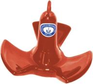⚓️ red vinyl coated river anchor - greenfield 530-rd, 30 lb. логотип