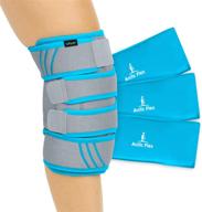 ❄️ vive knee ice pack wrap - gel compression brace for cold/hot therapy - arthritis pain relief, tendonitis support, acl, athletic injury recovery and surgery - meniscus, patella, osteoarthritis, women, men, running логотип