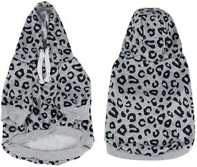 img 4 attached to Leopard Adjustable Drawstring Sweatshirts XX Large